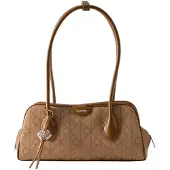 Calvin Klein Olkalaukku 'Emblem Extended Side Shoulder' khaki