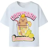 Name it Nkfabina Capybara Ss Nreg Top Lnoos Sky - White - 116