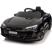 Leggodt Audi RS e-tron GT lasten sähköauto, musta
