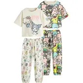 Next Yöpuku 'Hello Kitty' norsunluu / keltainen / harmaa / roosa