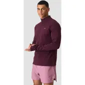 ICANIWILL Mirage 1/4 Zip Midlayer Long Sleeve Maroon Red