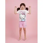 Hello Kitty T-paita + Shortsit Setti, Vaaleanpunainen, 104-110