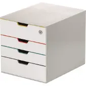 Durable VARICOLOR MIX 4 SAFE, 4 laatikko(a), Harmaa, Muovi, A4, Yksivärinen, 24,2 cm (762627)