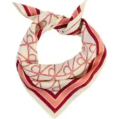 Calvin Klein Emblem Aop Printed Bandana - Cream - ONE SIZE