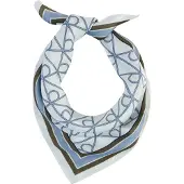 Calvin Klein Emblem Aop Printed Bandana - Blue - ONE SIZE