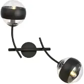Valotorni Hunter seinävalaisin 35cm 2xE14 musta/kirkas