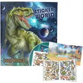 Dino World Stickerworld Galaxy tarrakirja
