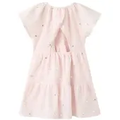 Mango Flowy Dress With Sparkle Details - Pink - 98