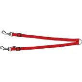 Trixie Premium dual lead coupler XS-M: 40-70 cm/15 mm red