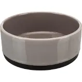 Trixie - Ceramic Bowl Non-Slip Rubber Bottom Gray 0,4L - Koirat - Ruokailupaikat ja juoma-automaatit - Koiran ruoka- ja vesikupit