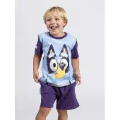 Bluey T-paita Ja Shortsit Setti, Sininen, 98-104