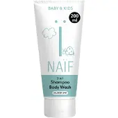 Naif Baby & Kids 2-in-1 lasten pesugeeli ja shampoo hajusteeton 200 ml