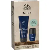 Urtekram Men Cream Deo and Body Wash 2-pack lahjapakkaus