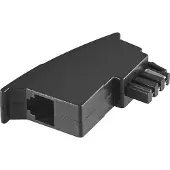 Roline Secomp phone adaptor - black - Musta