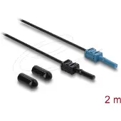 DeLOCK 91024, Musta, Sininen, Monitila, 2 m, 1 kpl