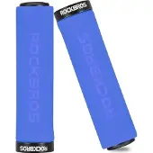 RockBros BT1001BLBK sponge bicycle handlebar grips - blue and black