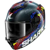 Shark Spartan GT Pro Speed-VIB Integraalikypärät Carbon/Punainen M unisex musta