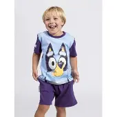 Bluey T-paita Ja Shortsit Setti, Sininen, 92-98