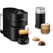 De'Longhi Vertuo Pop+ Aeroccino kapselikeitin, musta