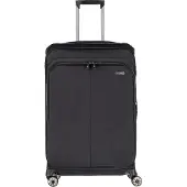 Travelite Priima 4-pyöräinen vetolaukku 79 cm Laajennettava Musta