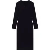 Armani Exchange for woman. XW001834AF18852UC001 Black fitted dress (S), Casual, Polyester, Long sleeve