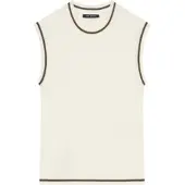 Armani Exchange for woman. XW002243AF10352U1003 Top Perfect white (L), Casual, Polyester, Sleeveless / Straps