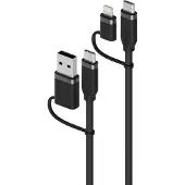 Alogic 4-in-1 100W Silicone Flexible Cable - 1.5m