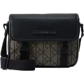 Calvin Klein Mixed Emblem Aop Small Flap Mess - Beige - ONE SIZE