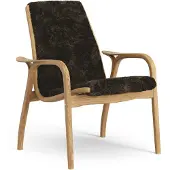 Swedese Laminett nojatuoli öljytty tammi/lampaannahka Espresso (ruskea)