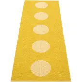 Pappelina Vera Pop matto Mustard/Pale Yellow 70 x 280cm