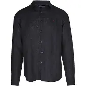 Replay for man. M4159.000.81388B Linen shirt Regular Fit navy (XL), Casual, Long sleeve