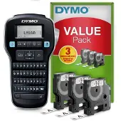 Dymo LabelManager 160 Valuepack, QWERTZ, D1, Lämpösiirto, 160 x 160 DPI, 12 mm/s, Musta, Hopea (2181012)