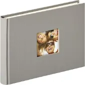 Walther design Fun 22x16 Cm 40 Pages Bookbound Photo Album Harmaa