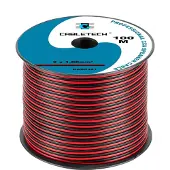 Cabletech kaiutinkaapeli CCA 1.0mm musta/punainen