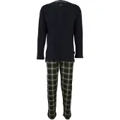 Ceceba Pitkä pyjama tummansininen / oliivi / valkoinen