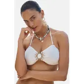 Love & roses Bikinitoppi villanvalkoinen