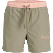 Jack & jones Junior Uimashortsit 'JPSTMaui Archive' harmaa / pastellinpinkki