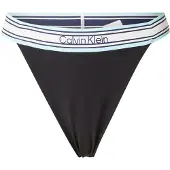Calvin Klein Swimwear Bikinihousut beige / vaaleansininen / musta