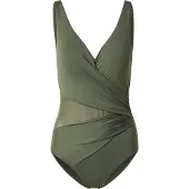 Hunkemoller Shell Mesh Shaping Bs - Khaki green - S