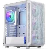 Endorfy ARX 500 ARGB White, Midi Tower, PC, Valkoinen, ATX, mikro ATX, Mini-ITX, Karkaistu lasi, Pelaaminen (EY2A018)