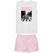 Gisela Pyjama vaaleanpunainen / musta / offwhite