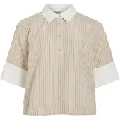 Vila Rousoline 2/4 Shirt - Beige - 44