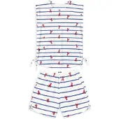 Gisela Pyjama laivastonsininen / punainen / offwhite