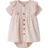 Lil´ Atelier Nbfhedda Ss Loose Body Dress Lil - Pink - 80