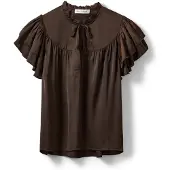 Sofie Schnoor Lalilasw Frill Top - Brown - 38