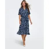 ONLY Onlyasmin S/S Shirt Dress Wvn Noos - Navy - XS