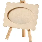 Creativ Company Wooden Photo Frame on Easel 13.2x11.5cm