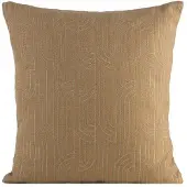 Eurofirany Koristetyynynpäällinen Mila 02 45x45 Beige-Kulta Pellavapintainen Polyesteri