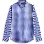 Tommy Hilfiger Flex Poplin Gingham Rf Shirt - Blue - S