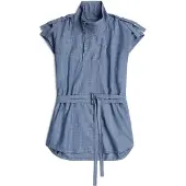 G-Star Double Belted Shirt - Dark blue - Women